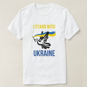 Jag Står Med Ukraina – Fredsduva Design T Shirt