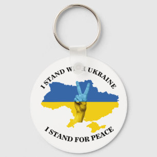JAG STÅR MED UKRAINA - JAG STÅR FÖR FRED NYCKELRING