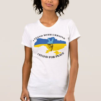 JAG STÅR MED UKRAINA - JAG STÅR FÖR FRED T-Shirt