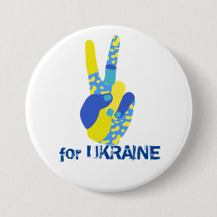 Jag står med Ukraina! Jag stöder Ukraina Knapp