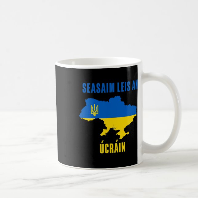 Jag Står Med Ukraina Judisk Bed För Ukraina Stöd Kaffemugg (Höger)