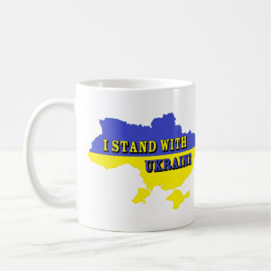 JAG STÅR MED UKRAINA KAFFEMUGG