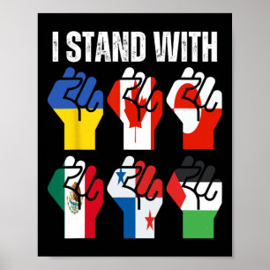 Jag Står Med Ukraina Kanada Grönland Mexiko Panama Poster