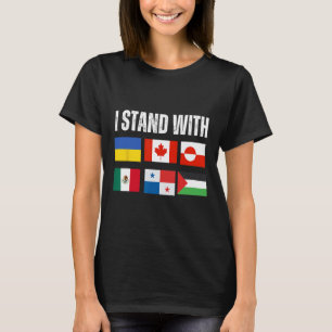 Jag Står Med Ukraina Kanada Grönland Mexiko Panama T Shirt