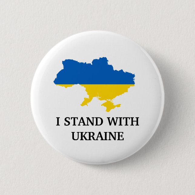 Jag står med Ukraina-knappen Knapp (Framsida)