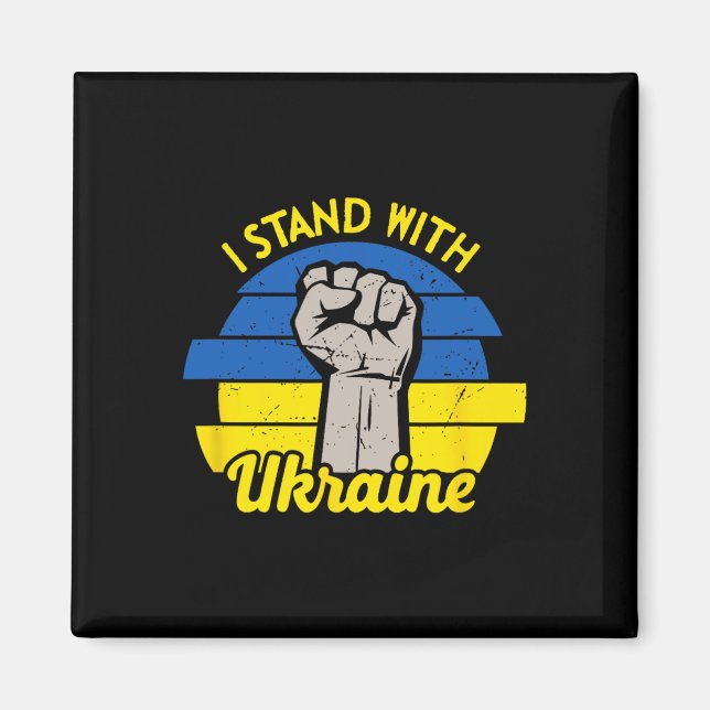 Jag Står Med Ukraina Magnet (Framsidan)