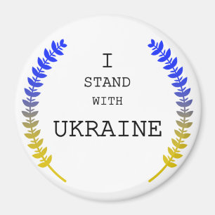 Jag står med Ukraina!!!!!!!!!! Magnet