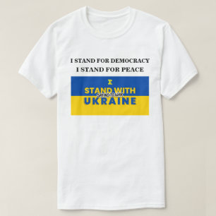 JAG STÅR MED UKRAINA OCH SÄG NEJ TILL KRIG T SHIRT