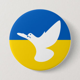 Jag står med Ukraina! Pin Knapp