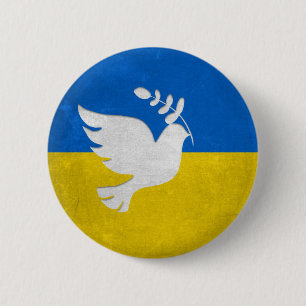 Jag står med Ukraina!! Pin Knapp