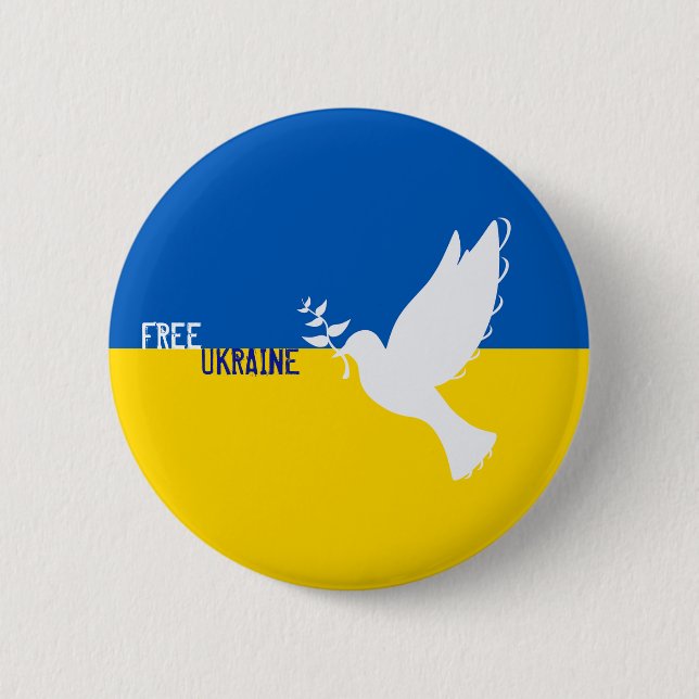 Jag står med Ukraina Pin!!! Knappen Ledig Ukraina. Knapp (Framsida)