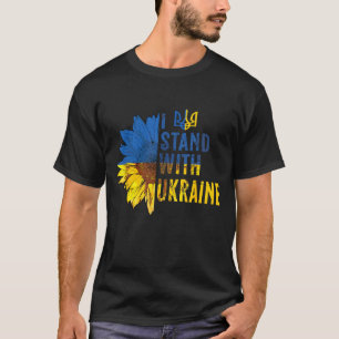 Jag Står Med Ukraina Solros T-Shirt – Stöd &