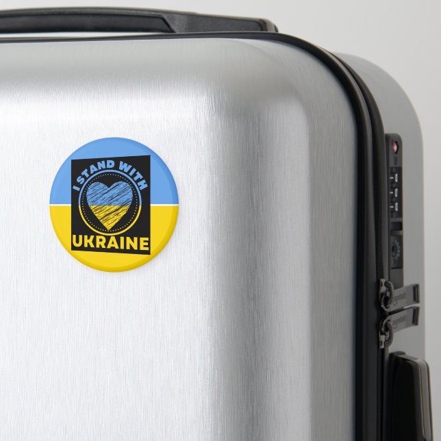 JAG STÅR MED UKRAINA - STÖD MAGNET (In Situ (Luggage))