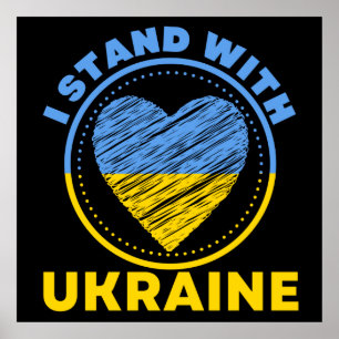 JAG STÅR MED UKRAINA - STÖD POSTER