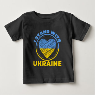 JAG STÅR MED UKRAINA - STÖD T SHIRT