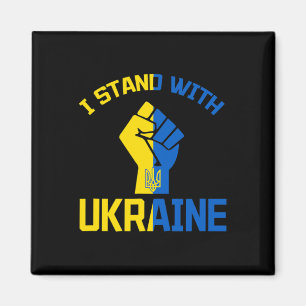 Jag Står Med Ukraina - Stöd Ukraina - Be För Magnet