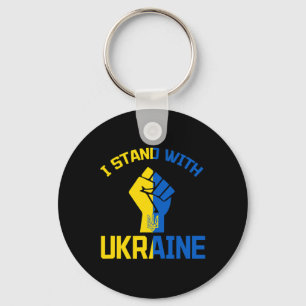 Jag Står Med Ukraina - Stöd Ukraina - Be För Nyckelring