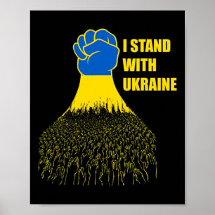 Jag Står Med Ukraina - Stöd Ukraina - Be För Poster