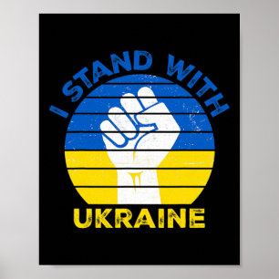 Jag Står Med Ukraina - Stöd Ukraina - Be För Poster