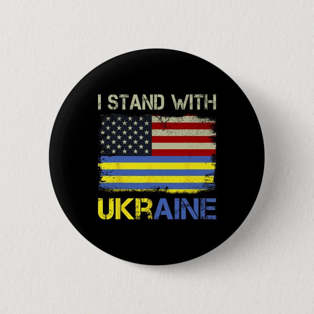 Jag Står Med Ukraina Stöd Ukraina  Knapp (Framsida)