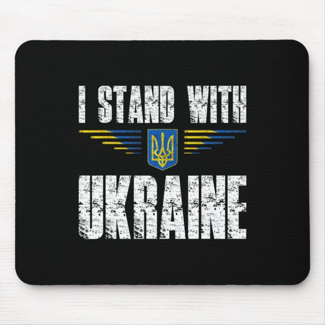 Jag Står Med Ukraina Stöd Ukraina Trident Ukrai Musmatta (Framsidan)