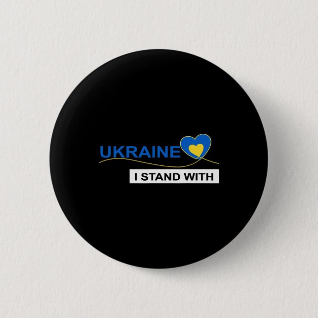 Jag Står Med Ukraina Stoppa Krig Protest Ukraina F Knapp (Framsida)
