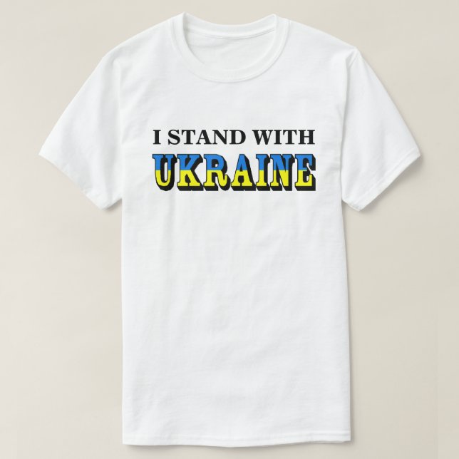 JAG STÅR MED UKRAINA T SHIRT (Design framsida)