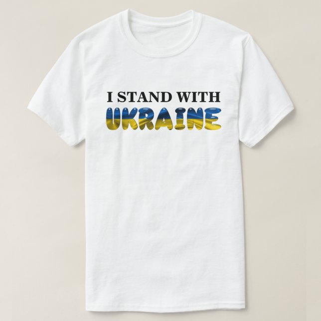 JAG STÅR MED UKRAINA T SHIRT (Design framsida)