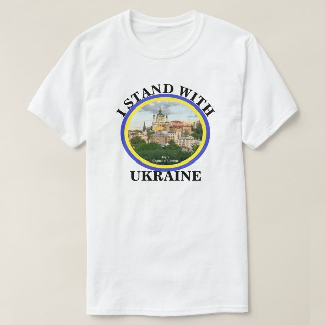 JAG STÅR MED UKRAINA T SHIRT (Design framsida)