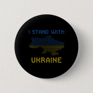 Jag Står Med Ukraina Tröja Ukraina Karta Ukraina F Knapp
