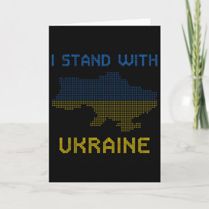 Jag Står Med Ukraina Tröja Ukraina Karta Ukraina F Kort