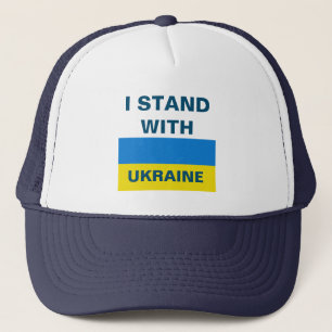 JAG STÅR MED UKRAINA-Truckerkepsen Keps