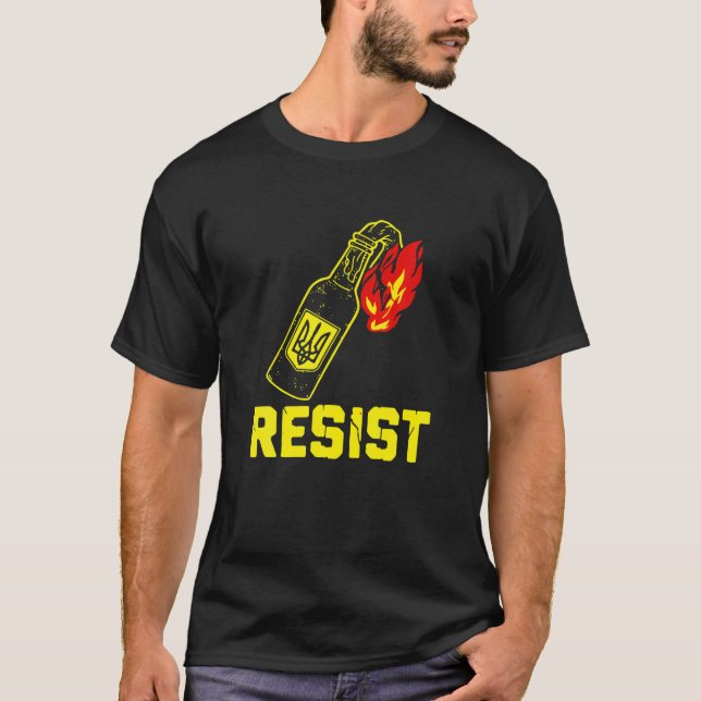 Jag står med Ukraina, Ukraina är ukrainare T Shirt (Framsida)