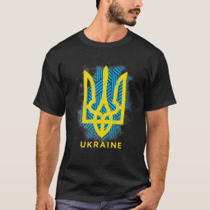 Jag Står Med Ukrainas Flagga, Ukrainsk Flagg Symbo T Shirt