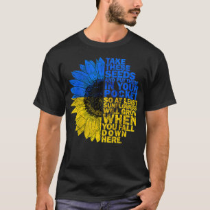 Jag står med Ukrainas solrosstöd i Ukraina för Fla T Shirt