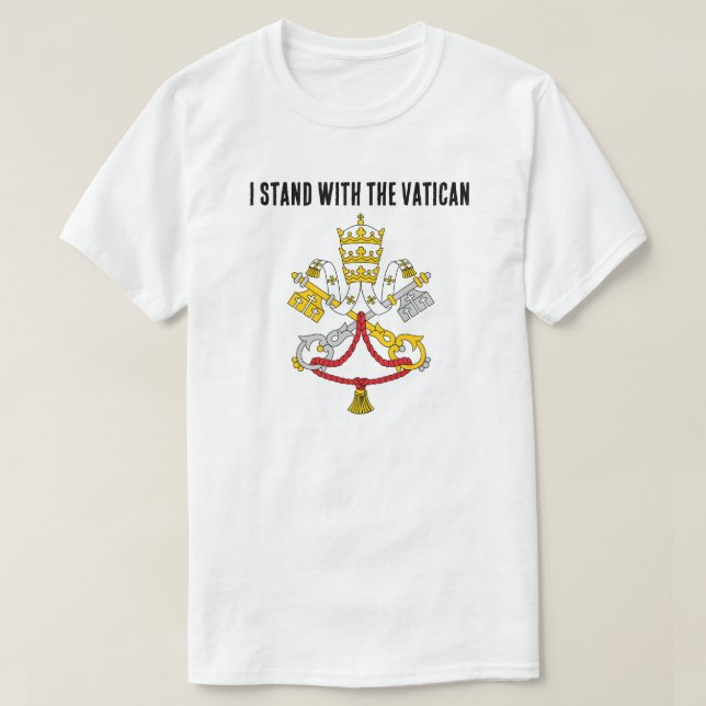 Jag står med Vatikanens T-Shirt (Design framsida)