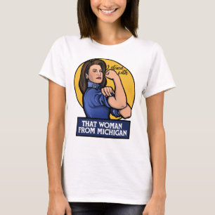 Jag står på den där kvinnan från Michigan T Shirt