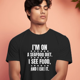 Jag står på en somatkostkoffert, underlig sarkasti t shirt