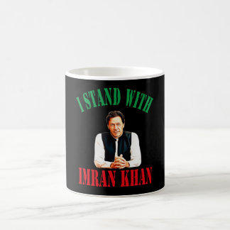 Jag står på Imran Khan Pakistan PTI Party Kaffemugg