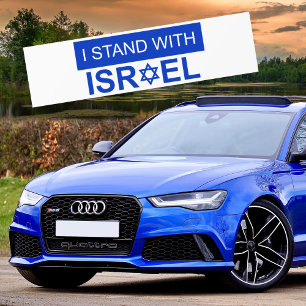 Jag står på Israels sida Bildekal