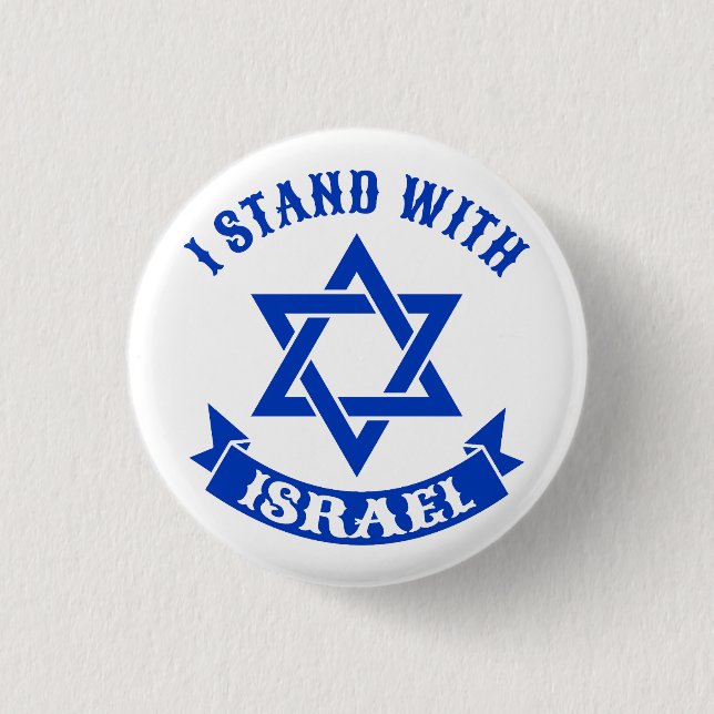 Jag står på Israels sida Knapp (Framsida)