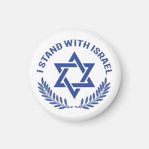 Jag står på Israels sida Magnet