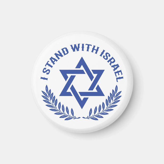 Jag står på Israels sida Magnet (Framsidan)