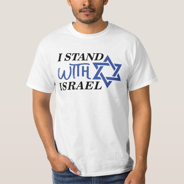 Jag står på Israels sida | Pride T Shirt (Framsida)