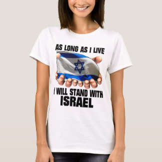 Jag står på Israels sida Tee Shirt