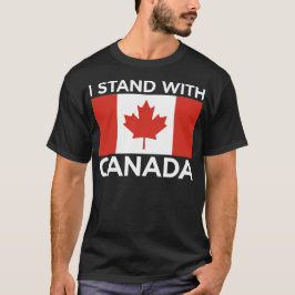 Jag står på Kanadas Pride Support Kanada T Shirt