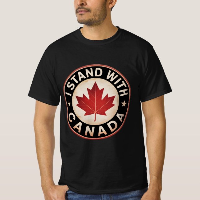 Jag står på Kanadas sida T Shirt (Framsida)