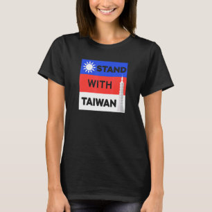 Jag står på Taiwan i Kärlek Taiwan Taiwan Flagga t Shirt