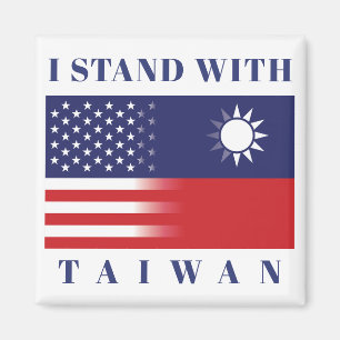 Jag står på Taiwan Magnet