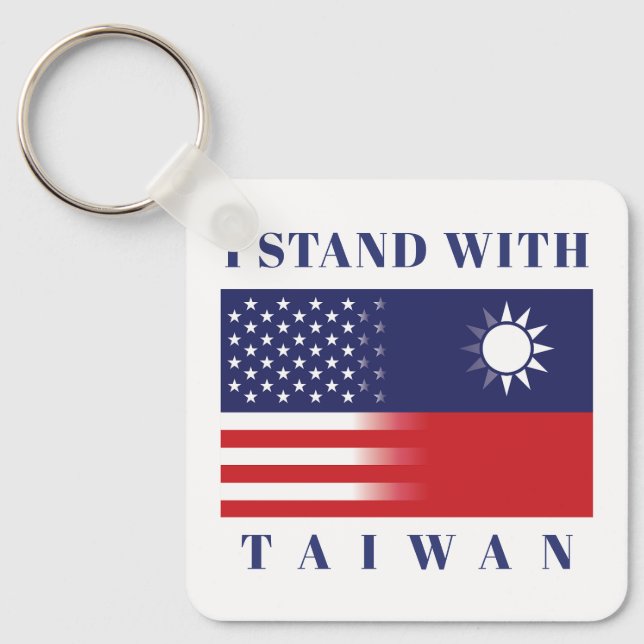 Jag står på Taiwan Nyckelring (Framsida)